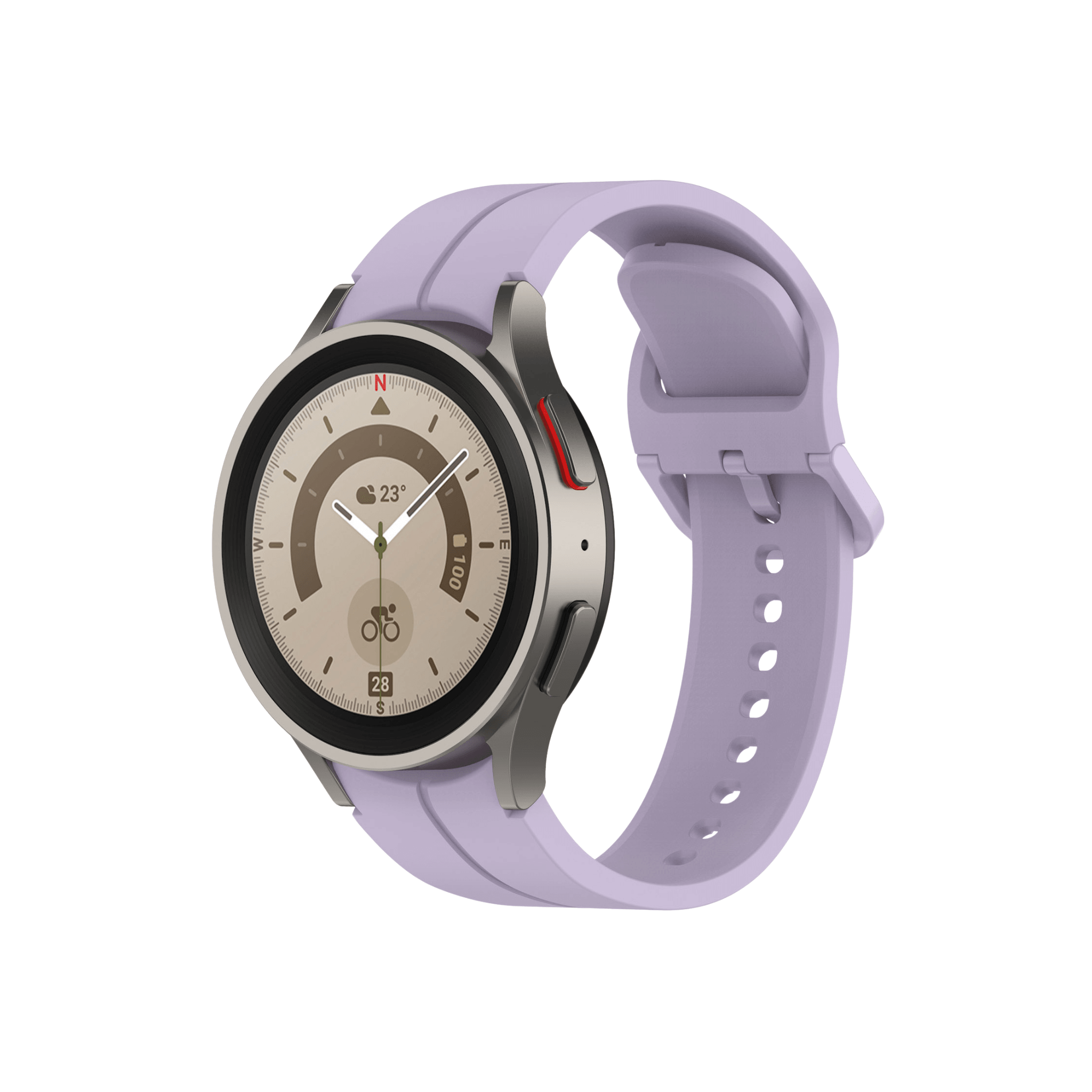 Stylisches Sportarmband in kräftigem Violett – besonders angenehm zu tragen im Alltag.